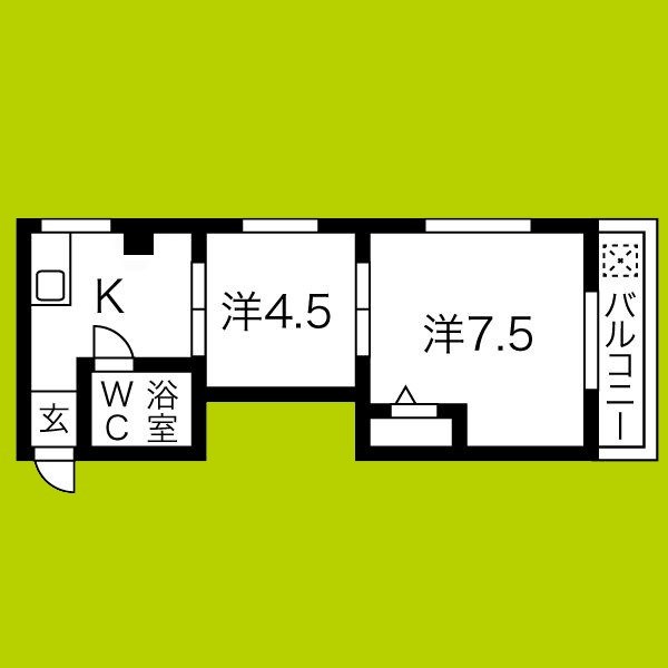 ハイムヤマウチ 間取り図