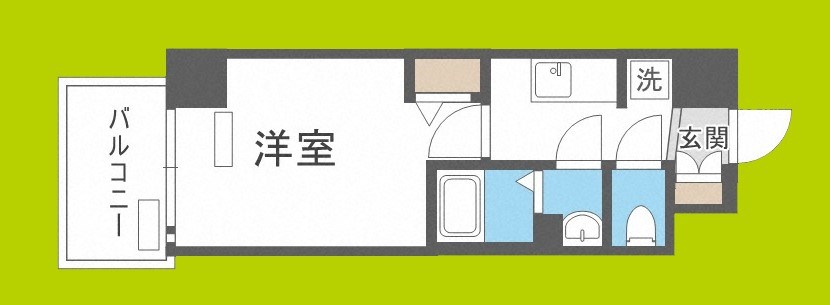 プレサンスOSAKA DOMECITYクロスティ  間取り