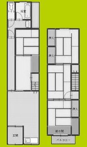 昭和町1貸家 間取り