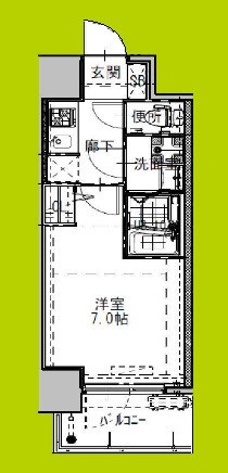 S-RESIDENCEドーム前千代崎 間取り