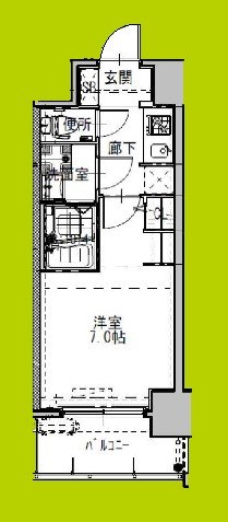 S-RESIDENCEドーム前千代崎 間取り