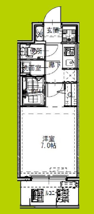 S-RESIDENCEドーム前千代崎 間取り