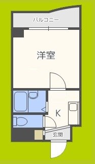 ピュアコート天神橋 間取り