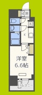 プレサンス四天王寺前夕陽ヶ丘アクティ 間取り
