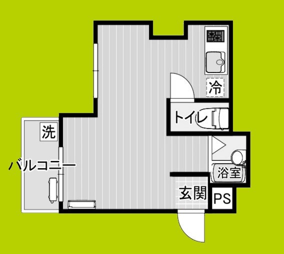 ヴォンジョルノ難波 間取り