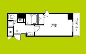 プレサンス難波WEST 間取り図