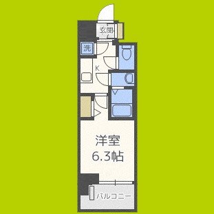ファーストフィオーレ難波南パークサイド 間取り