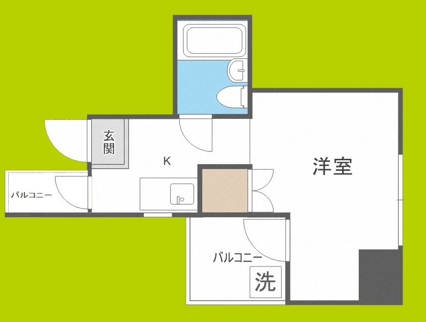 OLA COURT田辺 間取り図