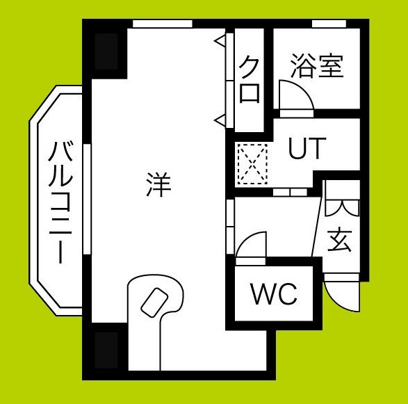 クレイドル上町Ⅱ 間取り