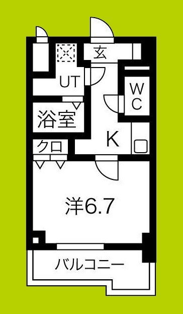 S-RESIDENCE難波Viale 間取り