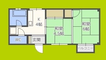 Kハイツ 間取り