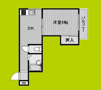 シティコーポアビコ 間取り図
