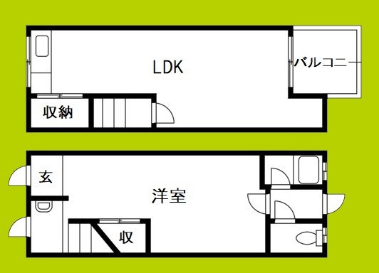 安立4丁目テラスハウス 間取り