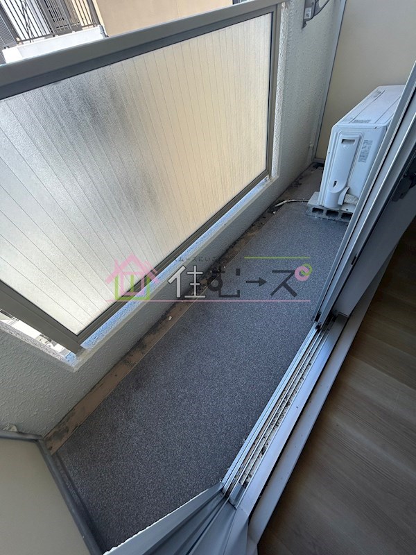 天満橋グリーンコーポラス ベランダ