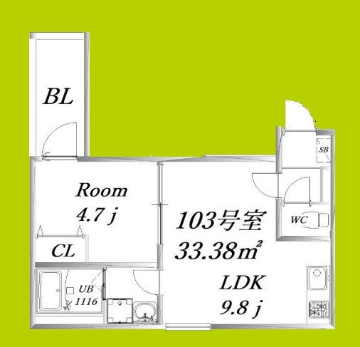 CASA友井 間取り図