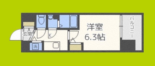 エスリード難波ザ・ゲート 間取り