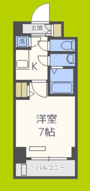 レジュールアッシュ難波MINAMIーⅡ 間取り