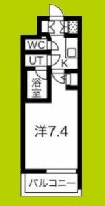エグゼ難波南Ⅴ 間取り