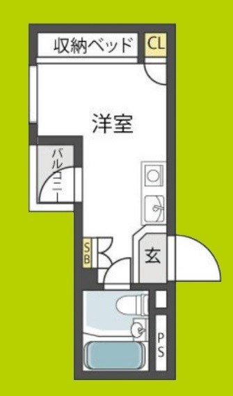 大国町池田マンション 間取り