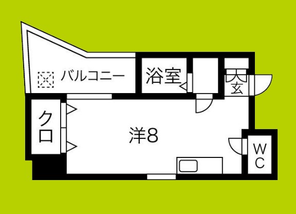 エルミタージュ難波南Ⅱ 間取り