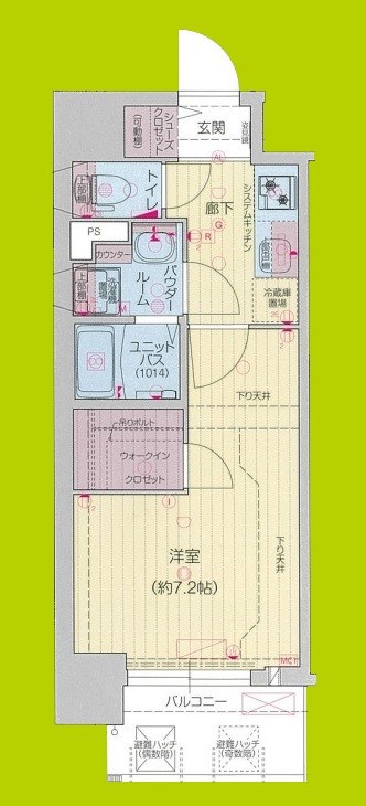 プレサンス堺筋本町エグゼブラン 間取り