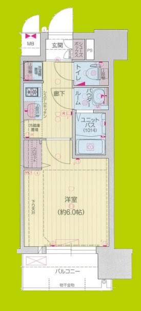 プレサンス四天王寺前夕陽ヶ丘　凛宮 間取り
