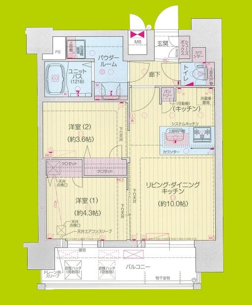 プレサンス四天王寺前夕陽ヶ丘　凛宮 間取り