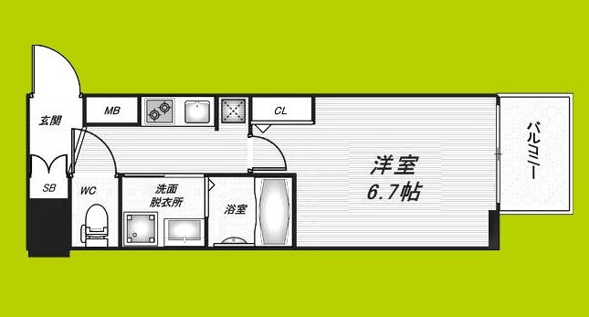 サムティ南堀江LUCE 間取り