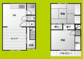 瓜破東貸物件 間取り