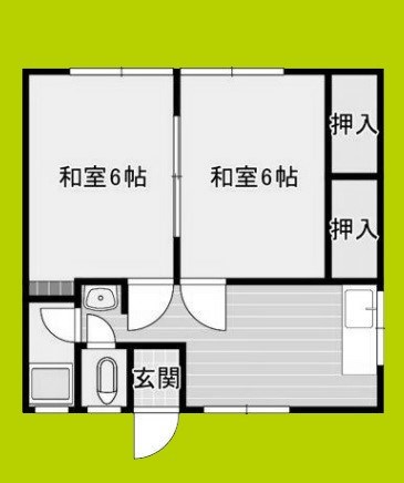 中島文化A棟　南 間取り