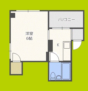 ホワイトコーポ玉出 間取り