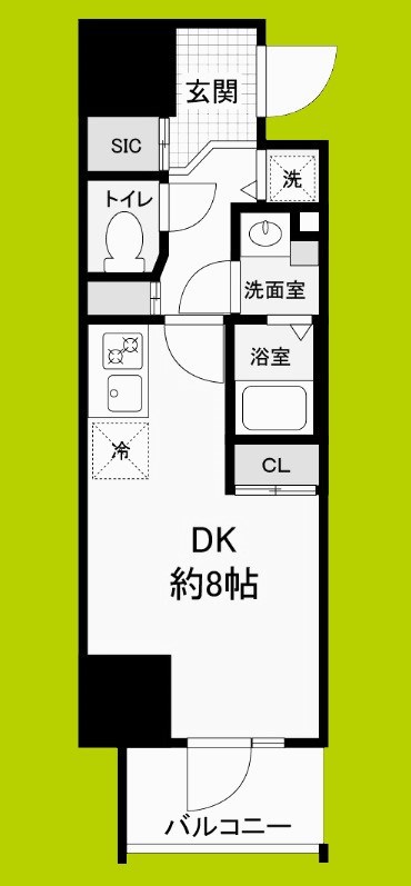 Metrosa谷町六丁目North 間取り