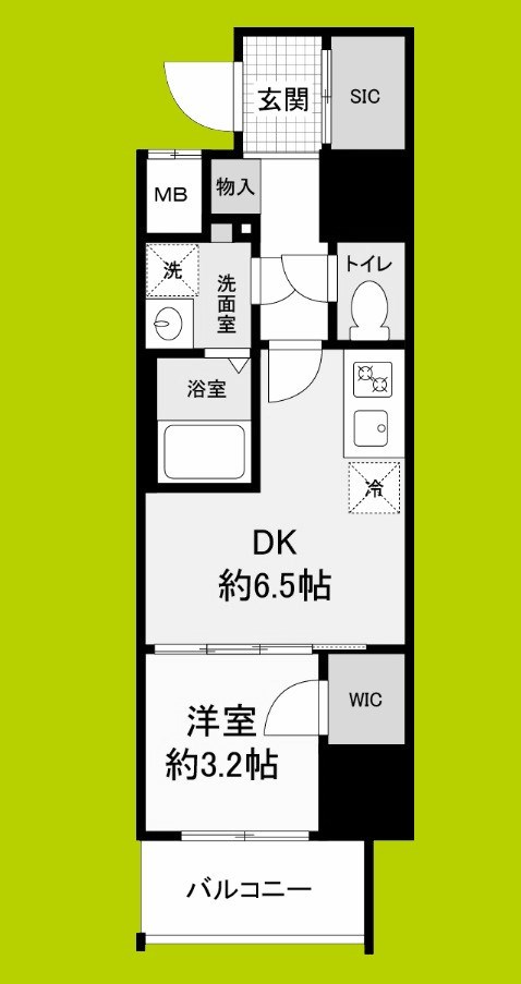 Metrosa谷町六丁目North 間取り