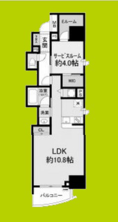 セレニテフラン本町 間取り図