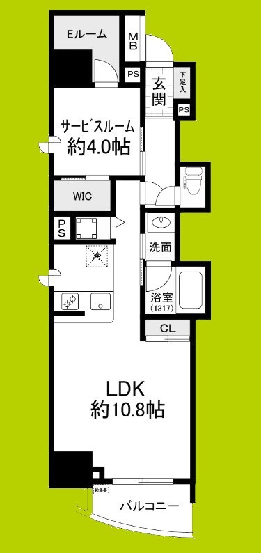 セレニテフラン本町 間取り図