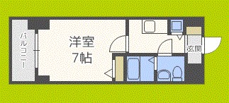 S-RESIDENCE難波Briller 間取り