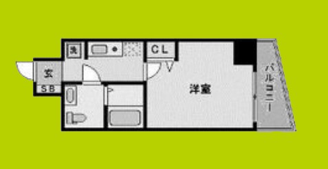 エステムプラザ難波WESTリバークロス 間取り