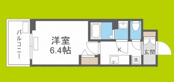 エステムコート四天王寺夕陽丘Ⅱ 間取り