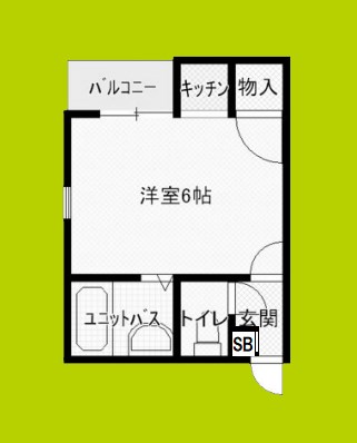 SKハイツ住之江 間取り