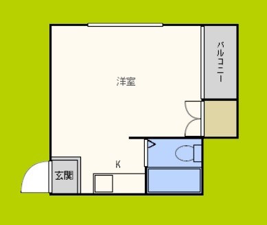 青山ハイツ淡路 間取り