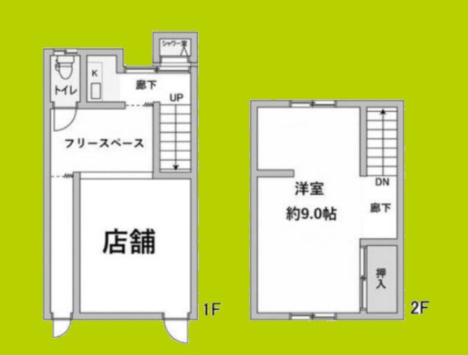 勝山北５丁目貸家 間取り