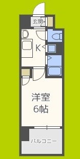 プレサンス難波元町 間取り