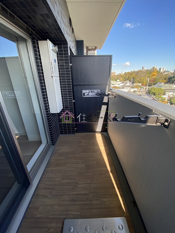 プレサンス四天王寺前夕陽ヶ丘アクティ ベランダ