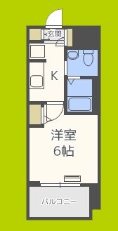 エステムプラザ難波WESTⅡプレディア 間取り