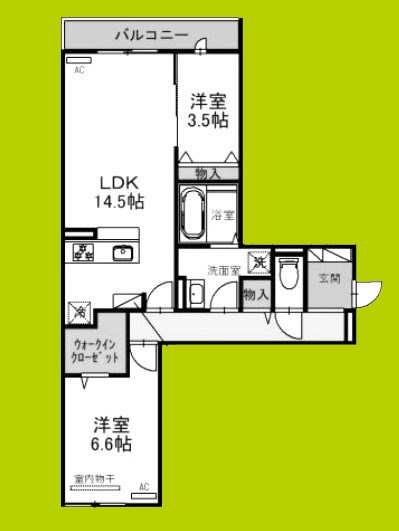 フェリシア東田辺 間取り