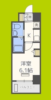 エステムコート難波WESTSIDEⅢドームシティ 間取り