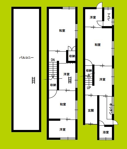 三津屋北2-13-6 間取り