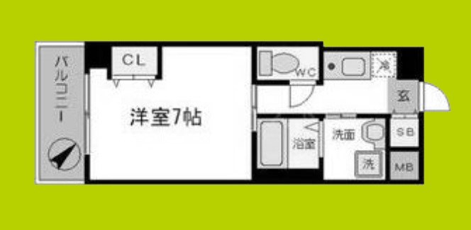 ELLE難波WEST 間取り