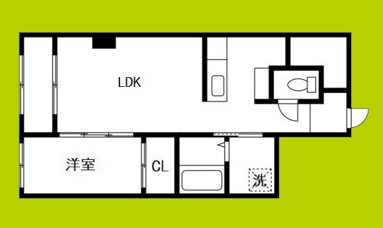 コスモ釣鐘町 間取り図