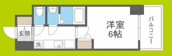 ｇｍ難波ウエストＤ.Ｃ.  間取り